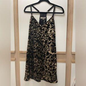 Lavender Brown Mini Dress